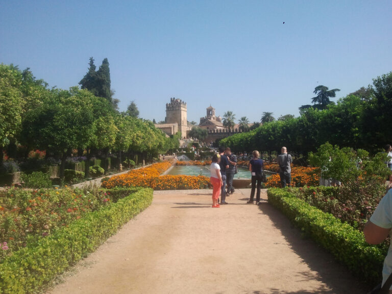 Photo de l'alcazar de Cordou au niveau du jardin