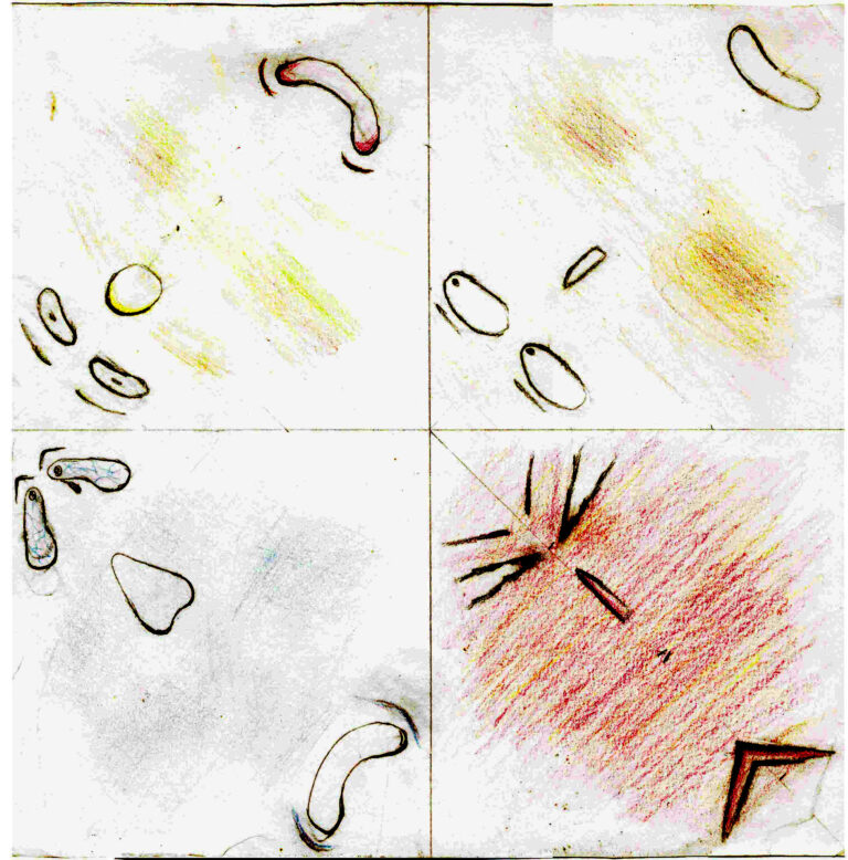 dessin stylisé de visages avec plusieurs émotions