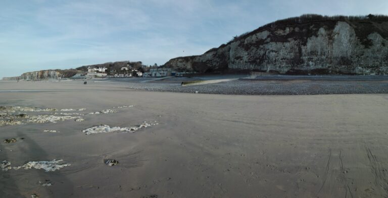 photo de la plage de Veule les Roses en Normandie