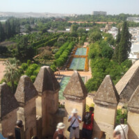 Photo prise d'une tour de l'alcazar de Cordou