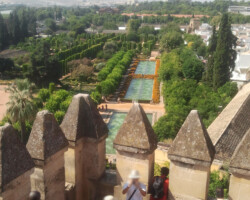 Photo prise d'une tour de l'alcazar de Cordou