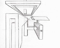 dessin de figure en 3d composé de plusieurs rectangles qui se tiennent dans l'espace