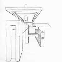 dessin de figure en 3d composé de plusieurs rectangles qui se tiennent dans l'espace