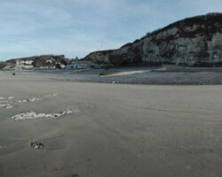 photo de la plage de Veule les Roses en Normandie